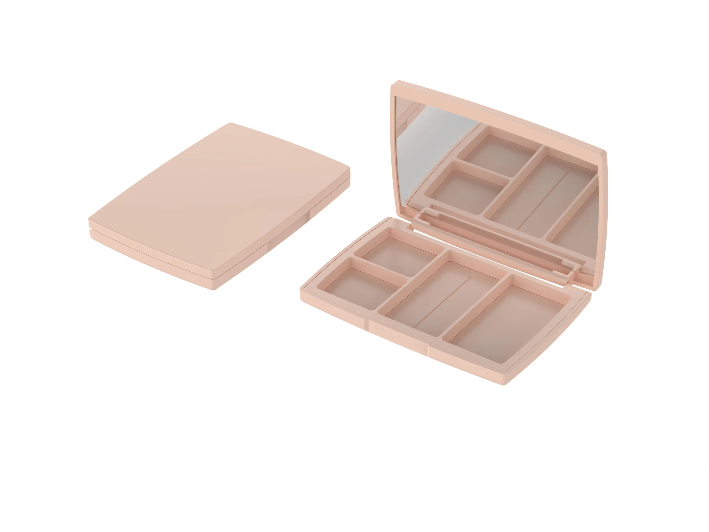 Six-well rectangular palette
