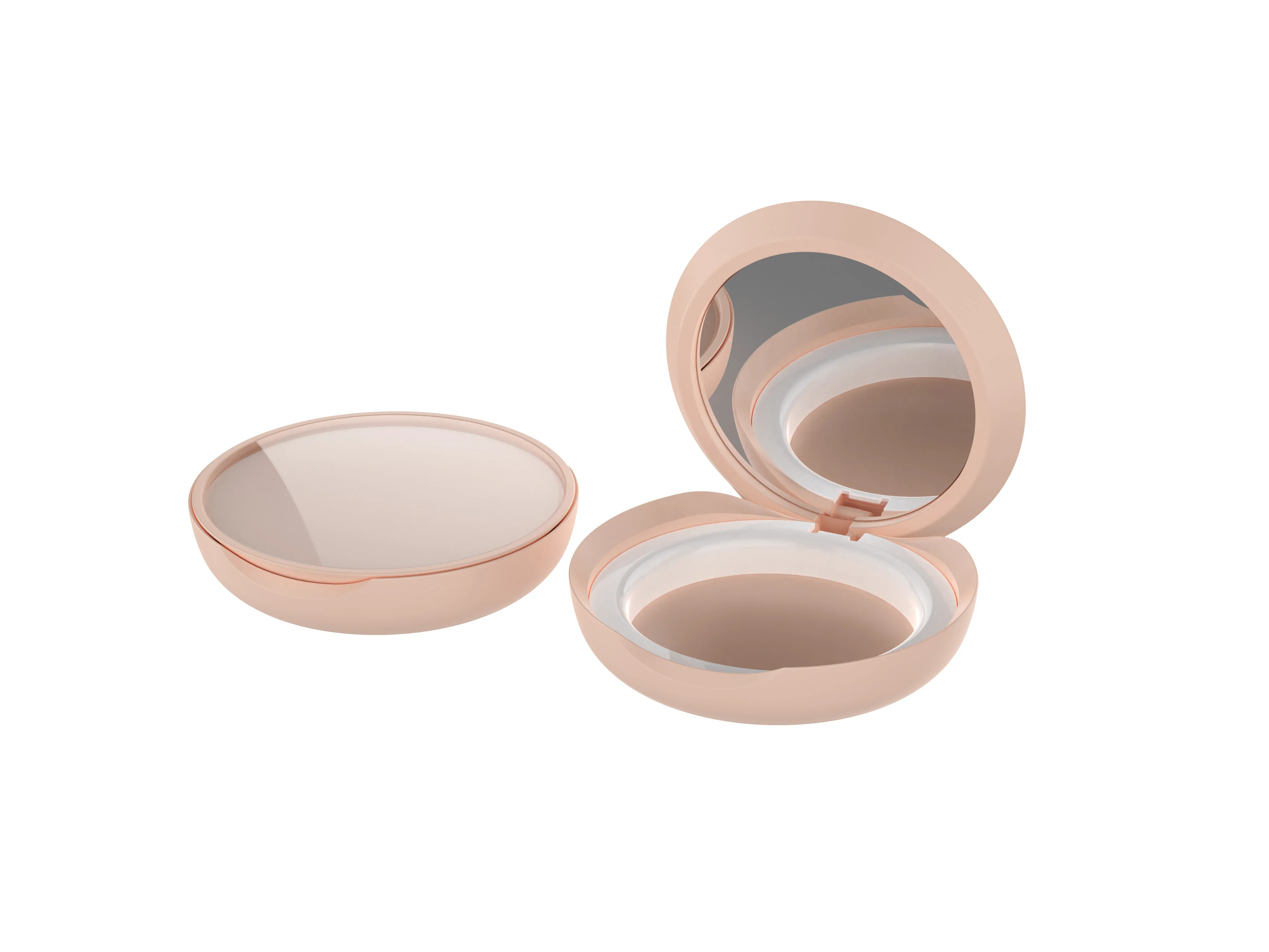 Round cushion compact