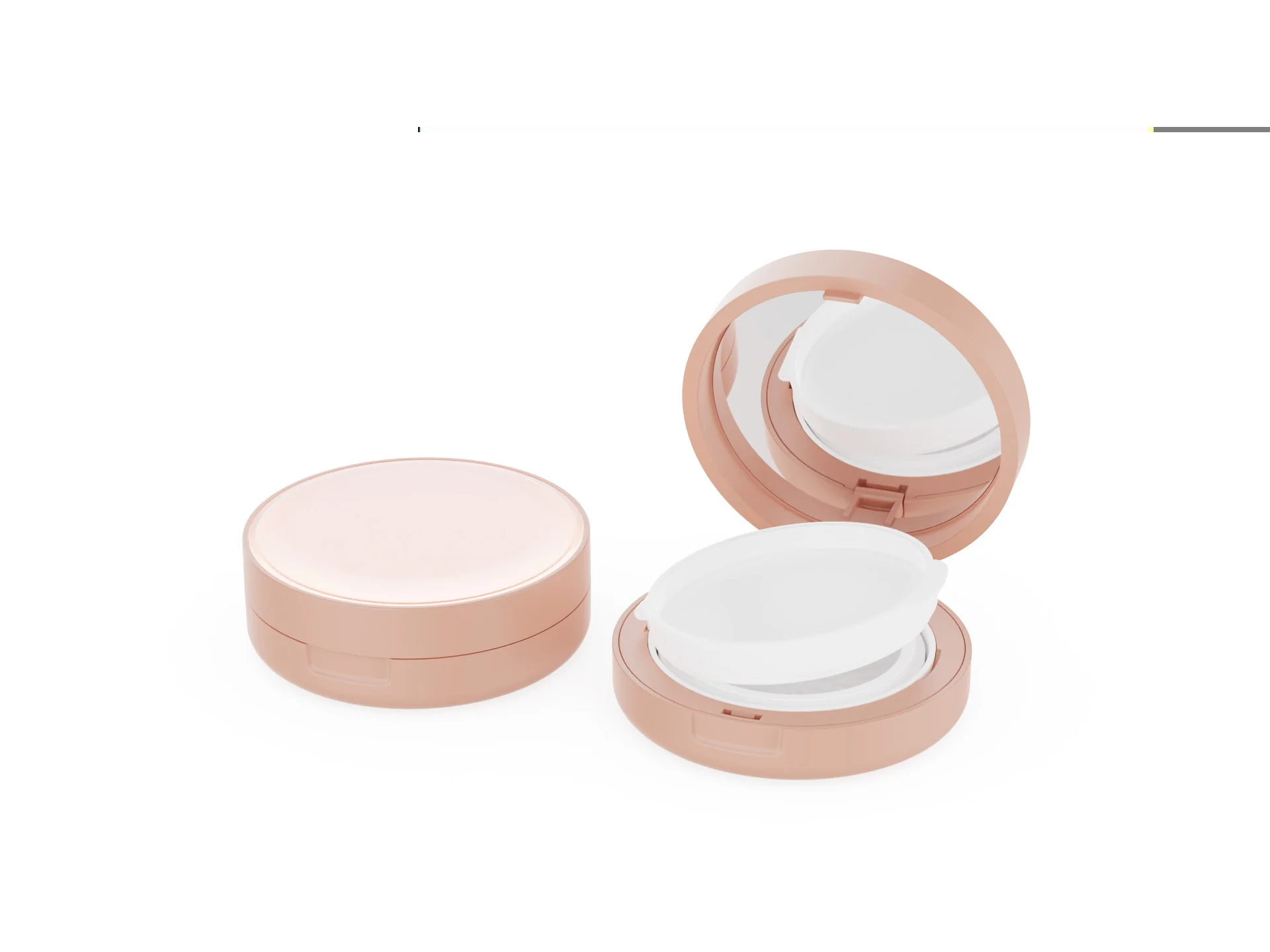Dual-shell cushion compact