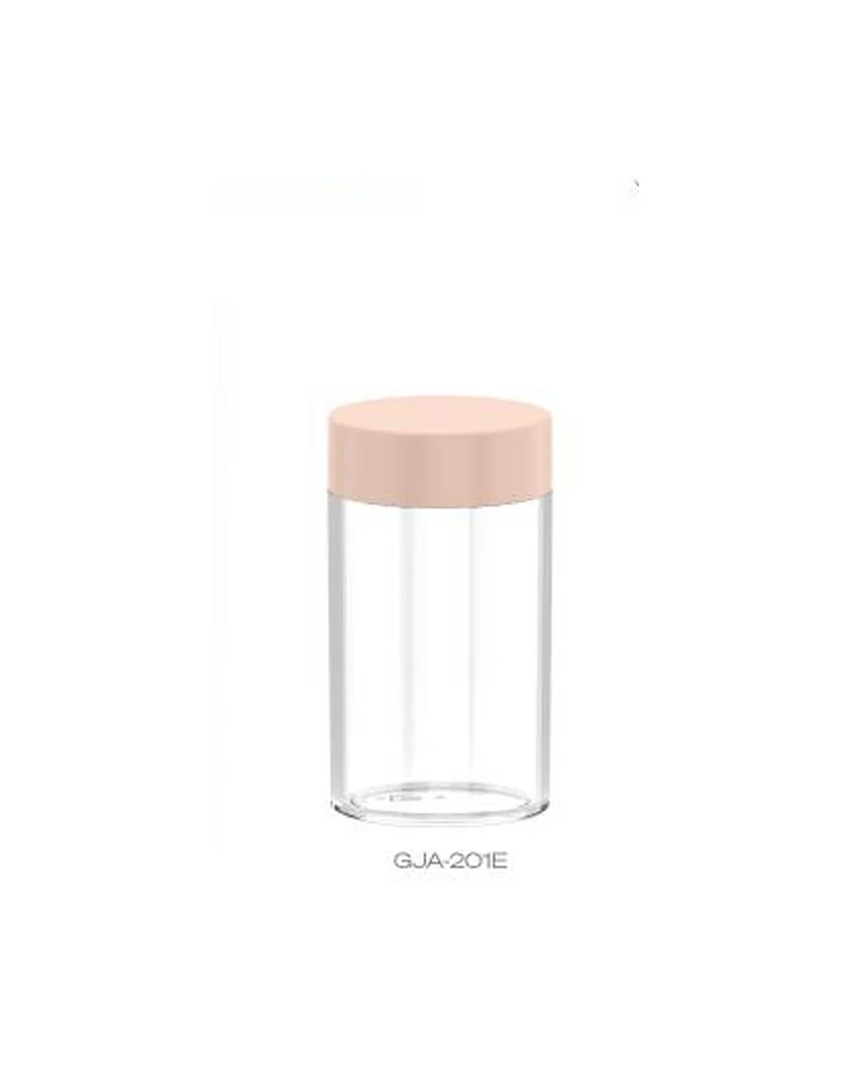Tall cylindrical skincare jar