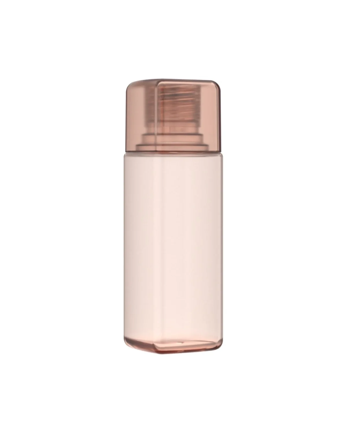 Rounded-square skincare bottle