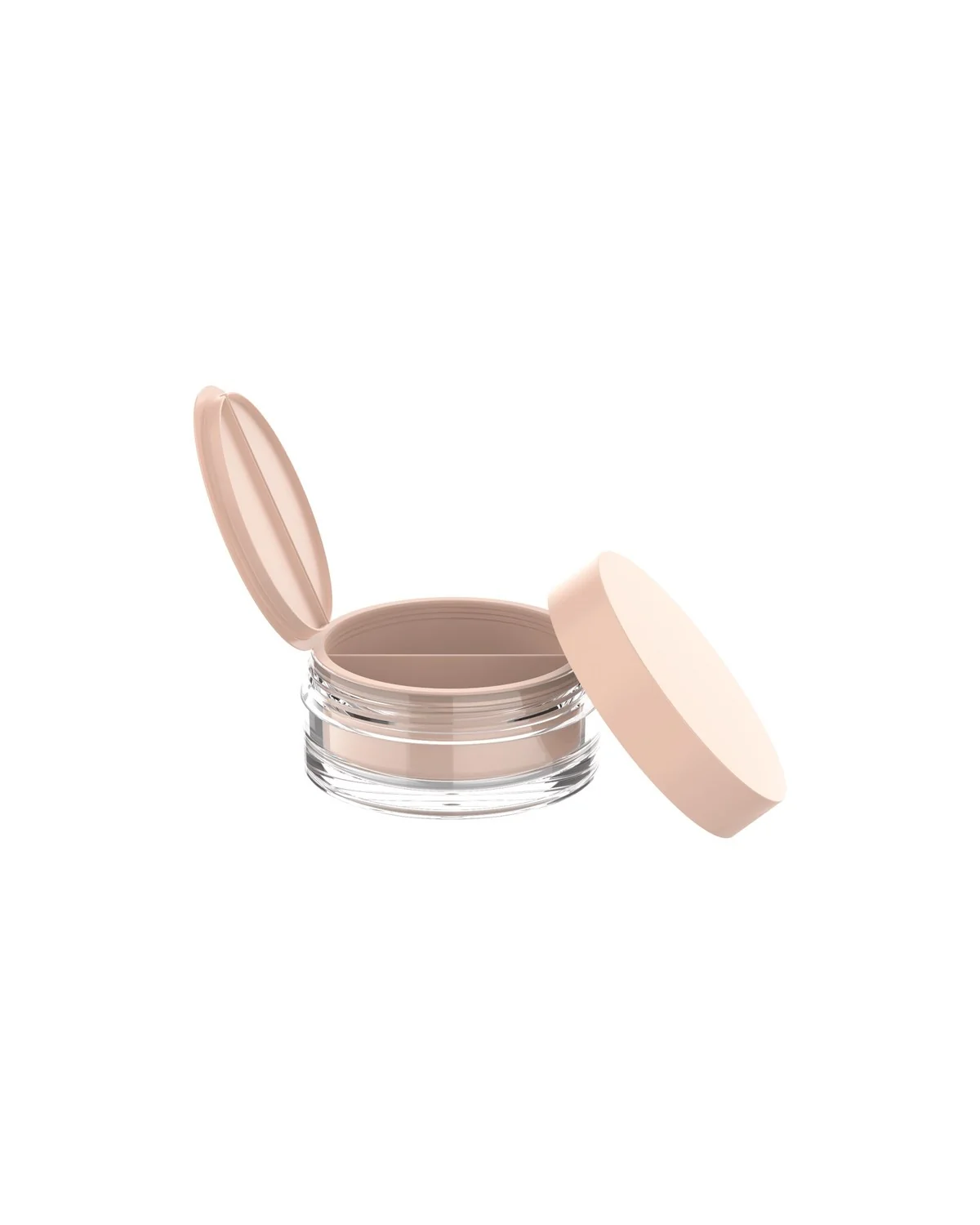 Dual-compartment cream jar