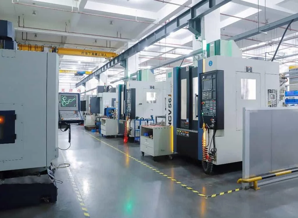 Tooling and engineering workshop inside a packaging manufacturing facility
