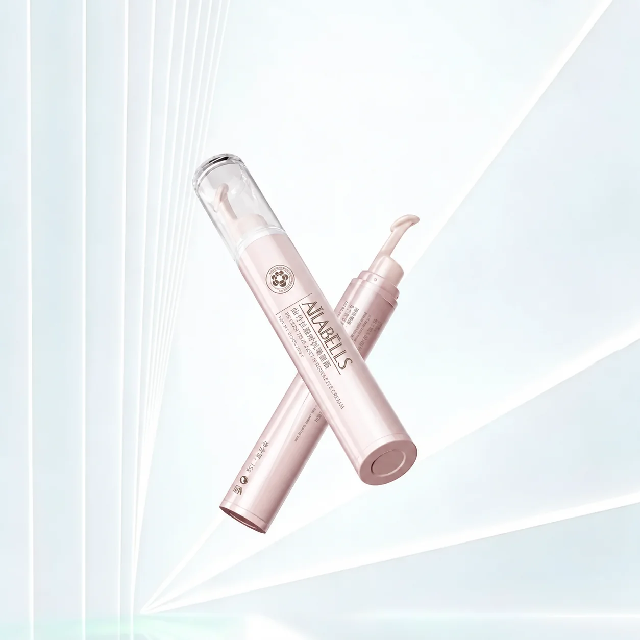 Refillable compact for the eye-care step