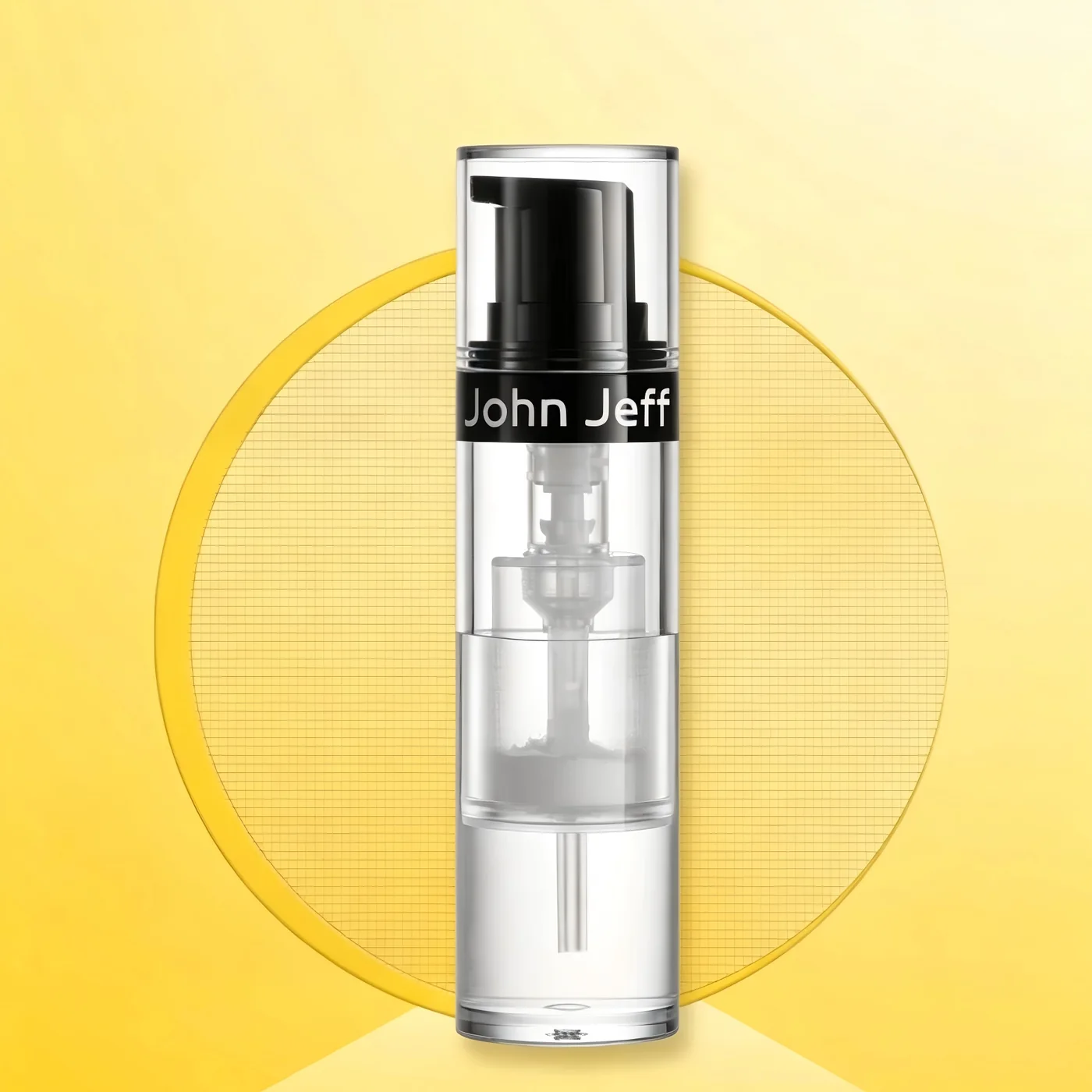 Slim skincare pump bottle
