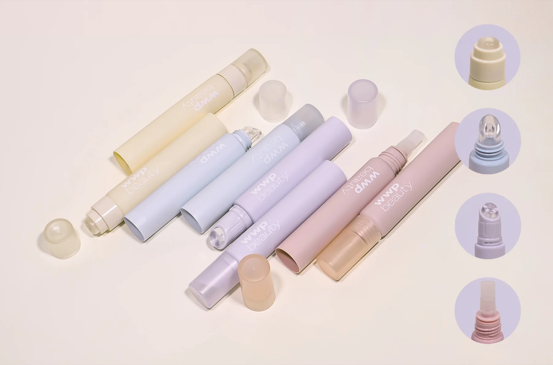 Portable Mini tube with soft gel applicator