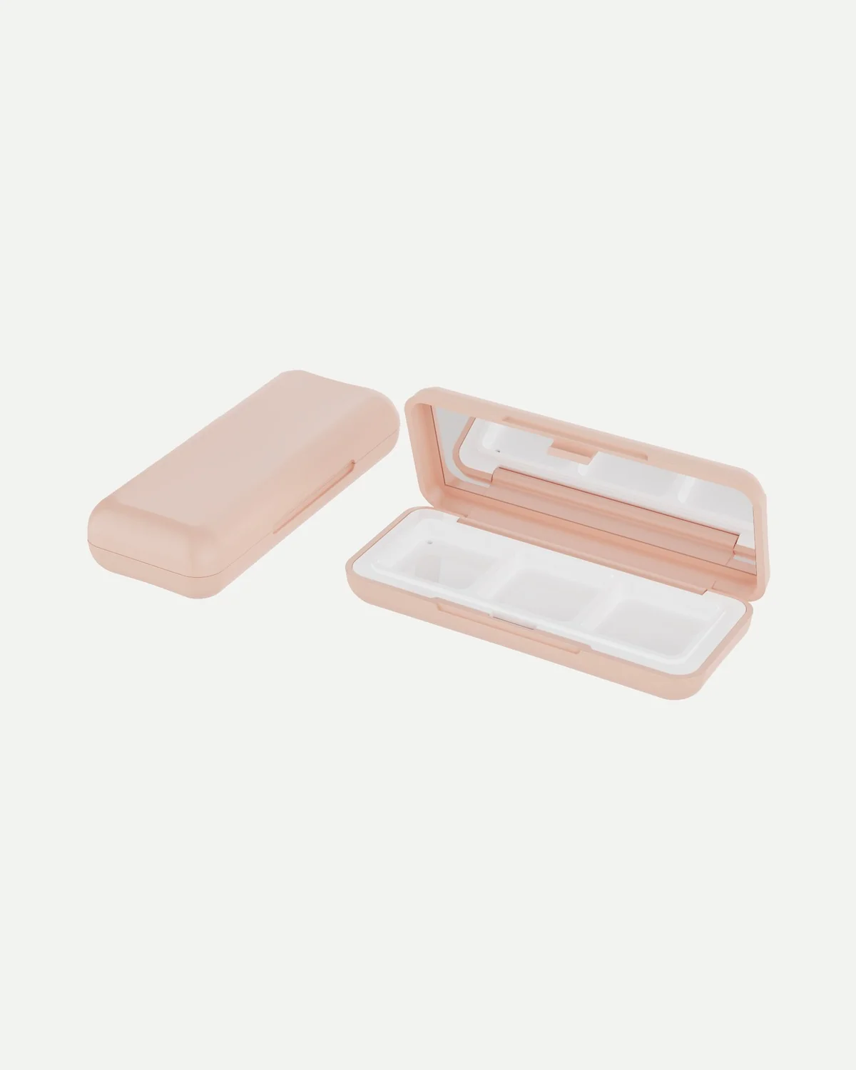 Slim three-well makeup palette
