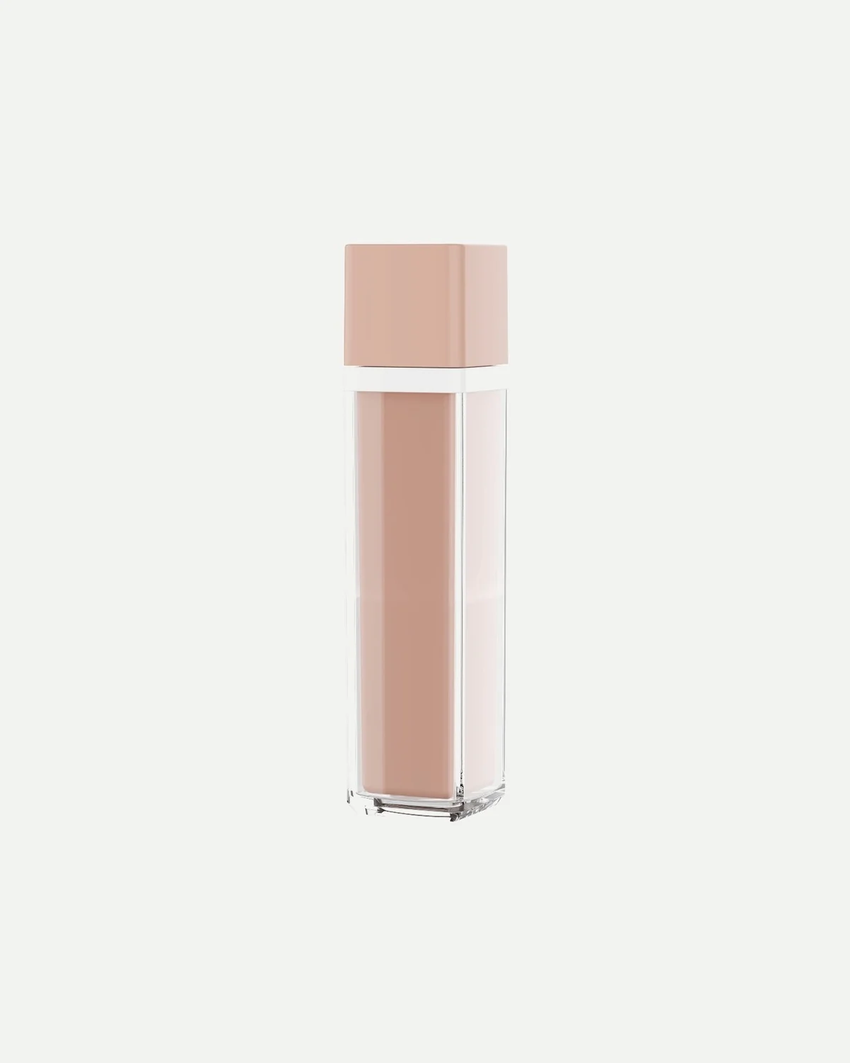 Tall square dip-tube pump bottle