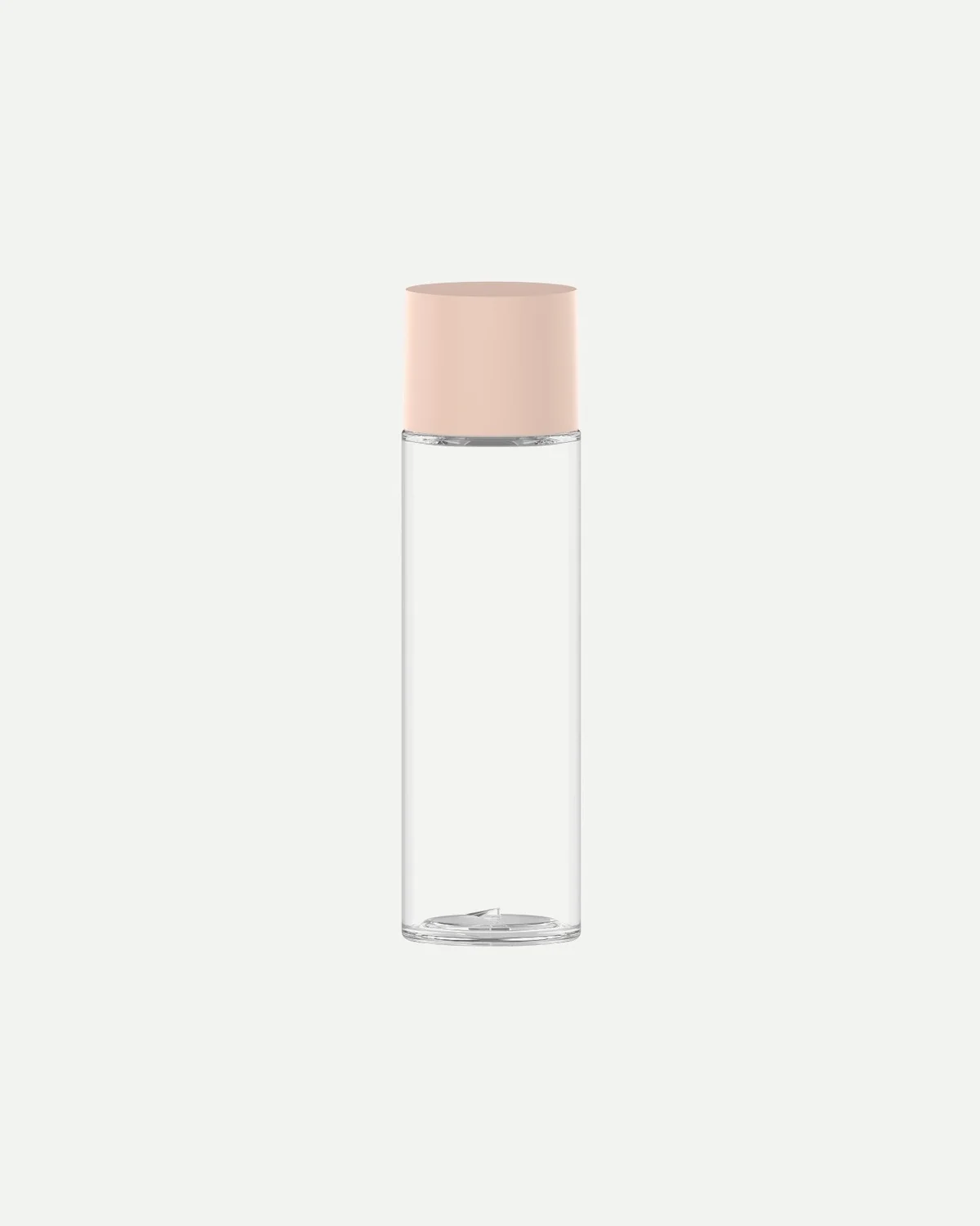 Cylindrical skincare pump bottle