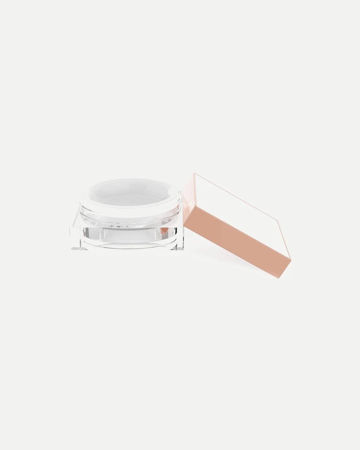 Square skincare jar