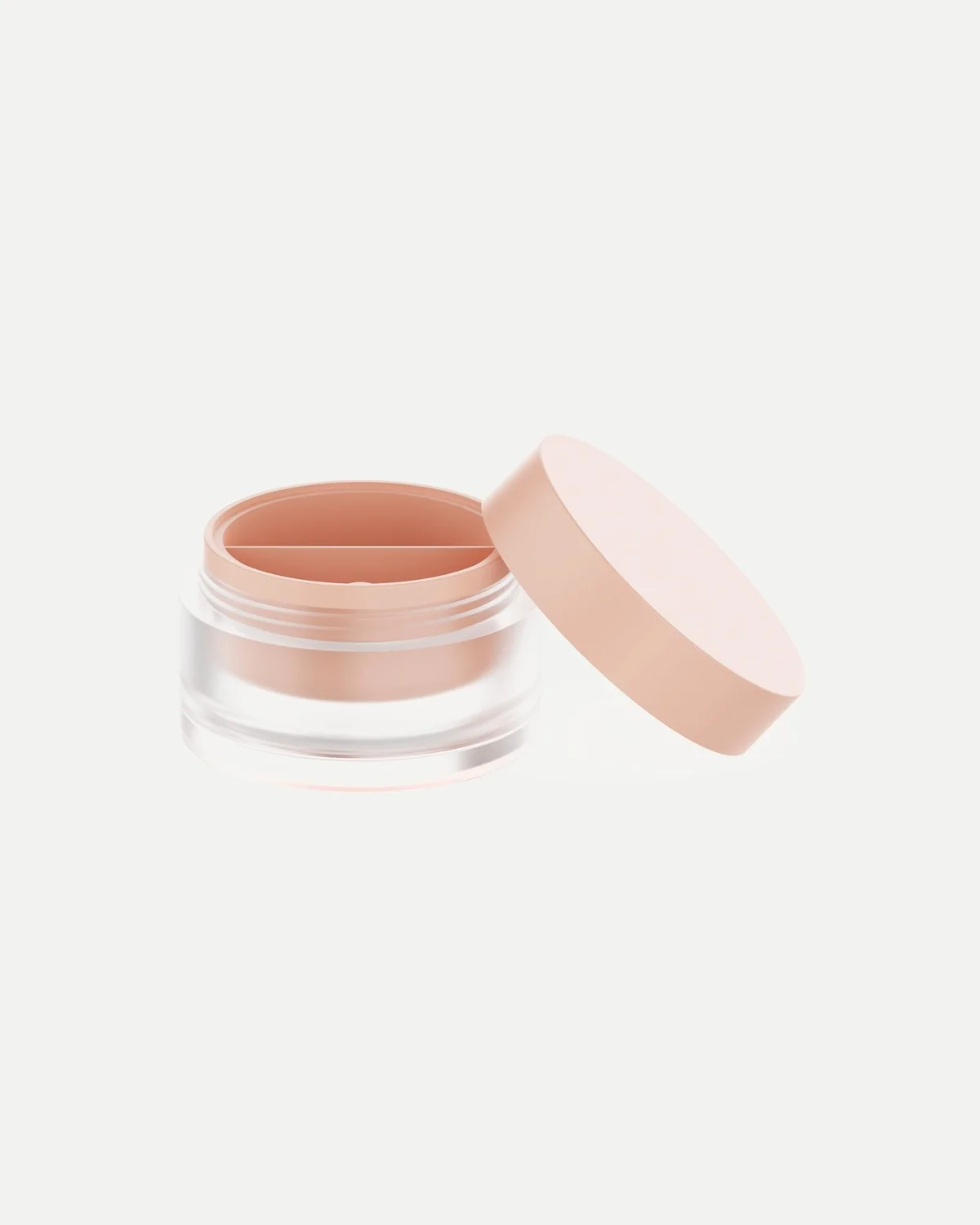 Dual-compartment cream jar