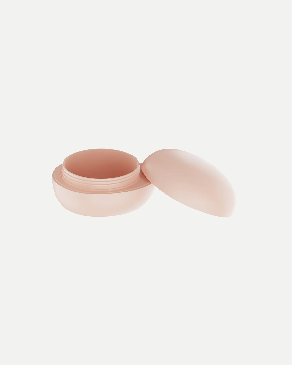Soft-domed cream jar