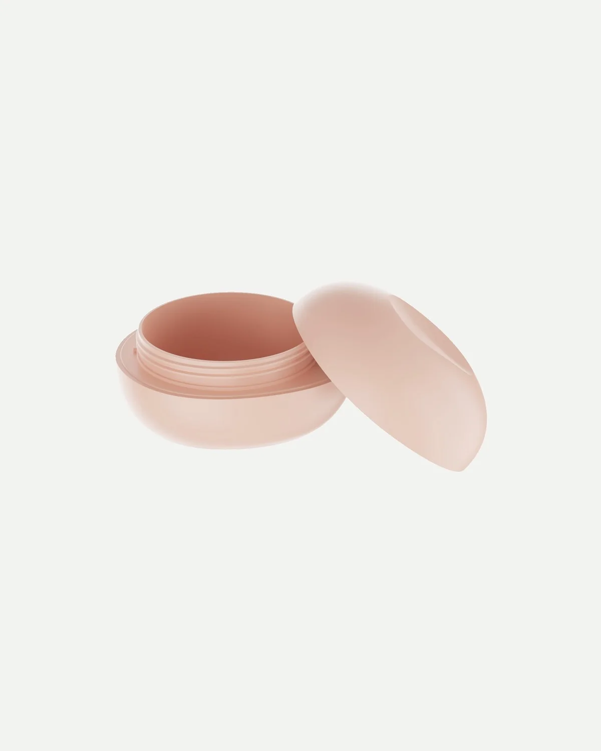 Soft-domed cream jar