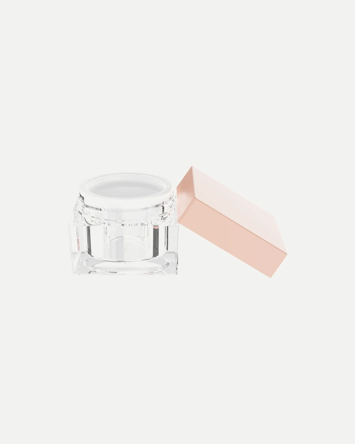 Square mini skincare jar