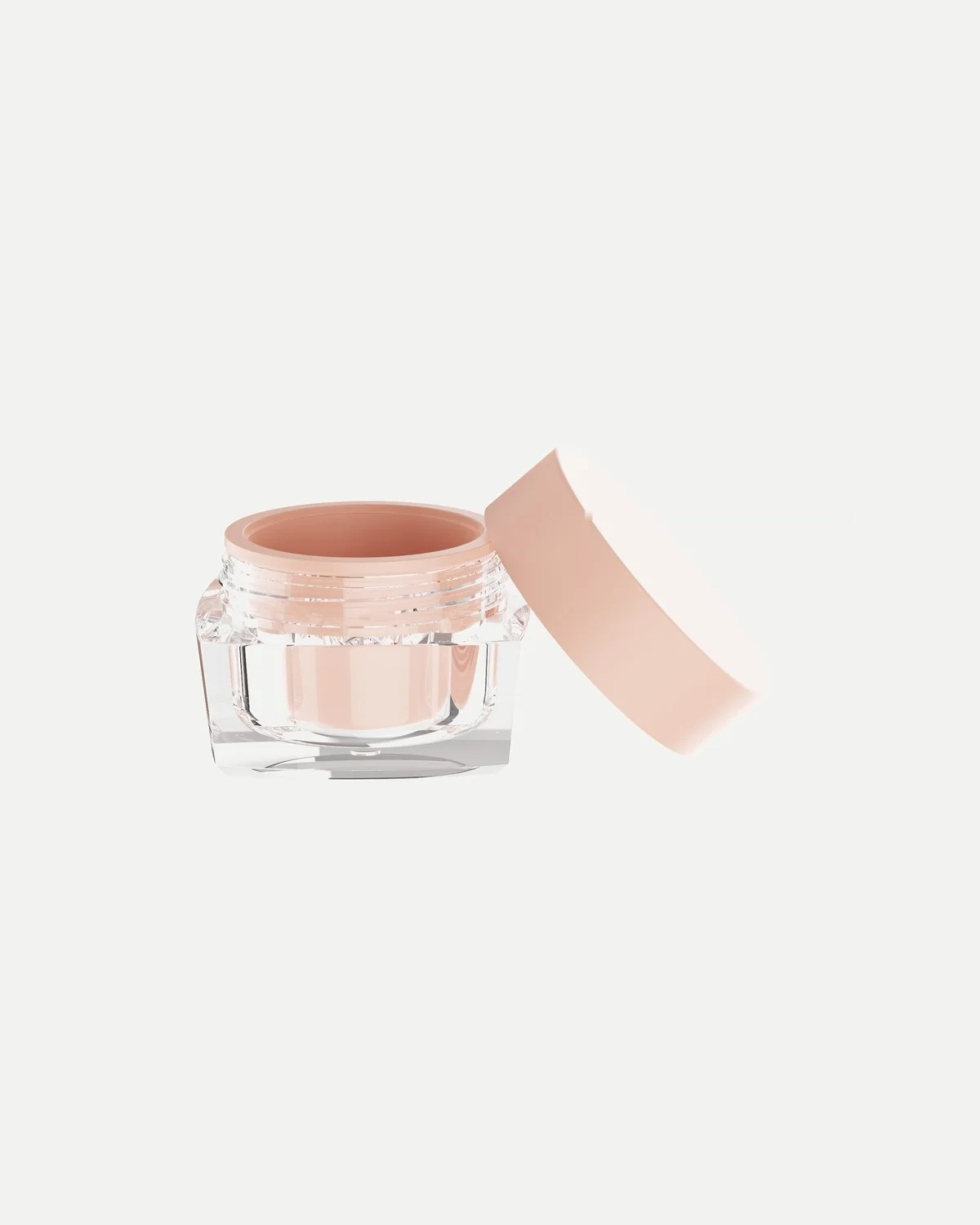 Square cream jar