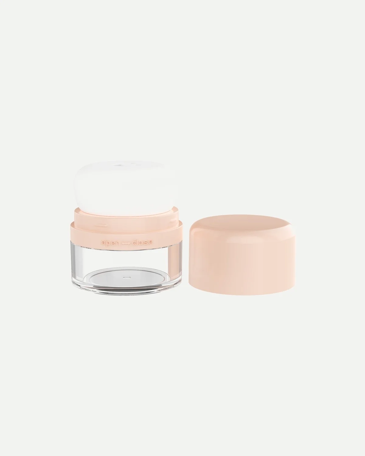Built-in applicator skincare jar