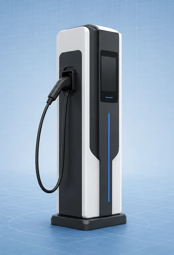 Ring Charging Stack split terminal front-right view