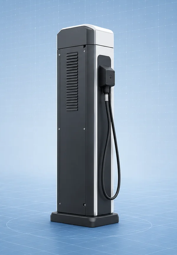 Ring Charging Stack split terminal side view