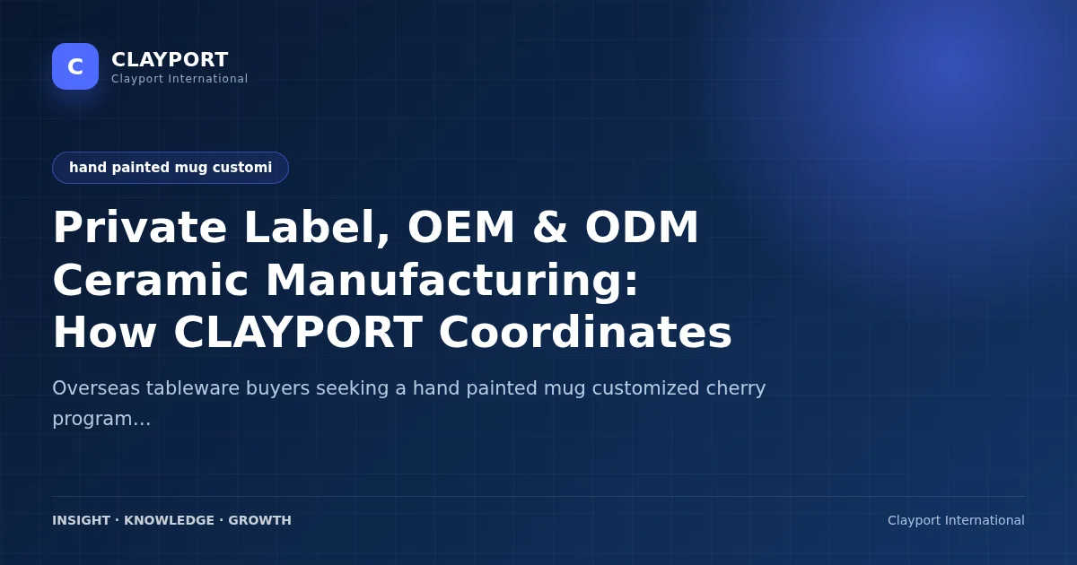 Private Label, OEM & ODM Ceramic Manufacturing: How CLAYPORT Coordinates Custom Hand Painted Mug Programs