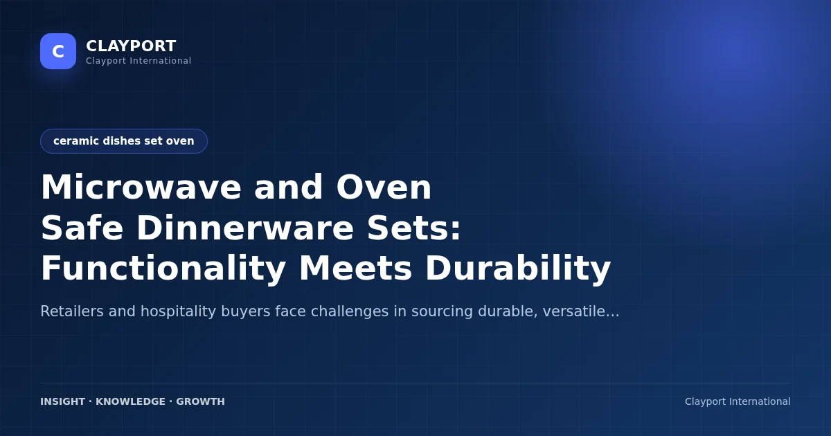 Microwave and Oven Safe Dinnerware Sets: Functionality Meets Durability