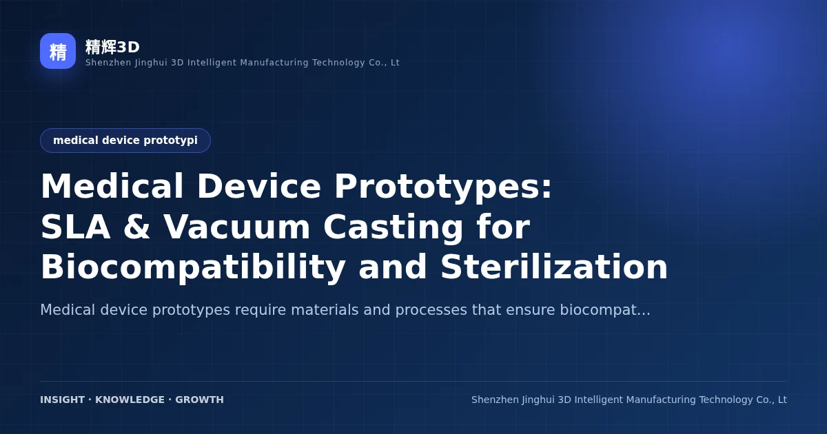 Medical Device Prototypes: SLA & Vacuum Casting for Biocompatibility and Sterilization