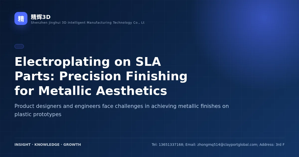 Electroplating on SLA Parts: Precision Finishing for Metallic Aesthetics