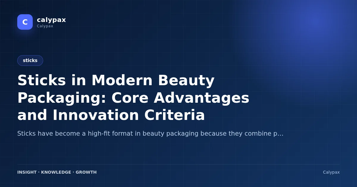 Sticks in Modern Beauty Packaging: Core Advantages and Innovation Criteria